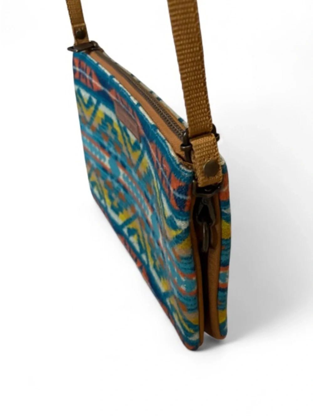Pendleton Turquoise Alto Mesa Three Pocket Crossbody Bag